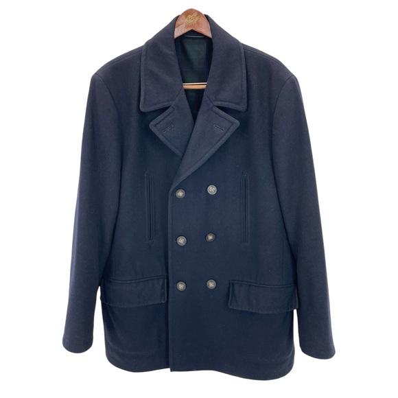 Lauren Ralph Lauren Pea Coat 46R Blue - Picture 2 of 16